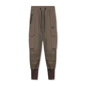 ASRV Tetra Lite Jogger Pants Mens Large Brown Drawstring Cargo Pockets Outdoor